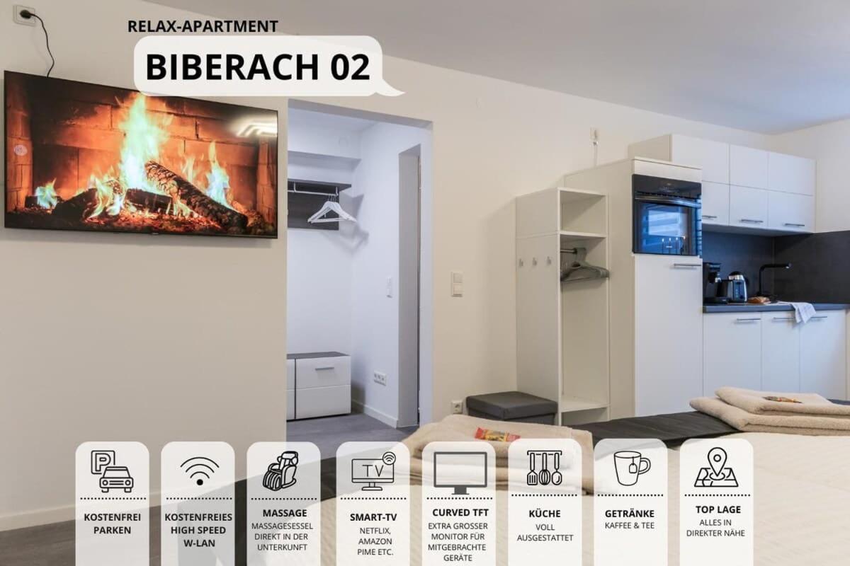 Relaxapartment 2 Massagesessel Smarttv Kueche Biberach an der Riss Luaran gambar